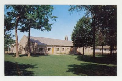 Radio building St. Olaf College postcard #1