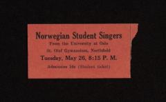 Norwegian Student Singers ticket