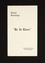 1919 Holy Week program