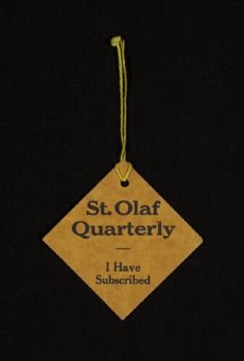 St. Olaf Quarterly "I Have Subscribed" tag