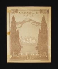 St. Olaf Choir Carnegie Hall program