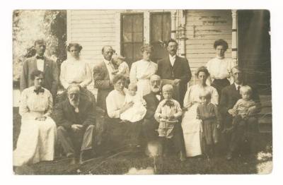 The family of Agnes Melby postcard