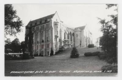 St. Olaf College administration building postcard