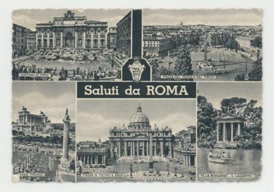 Greetings from Rome postcard
