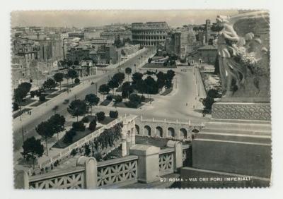 Via Dei Fori Imperiali postcard