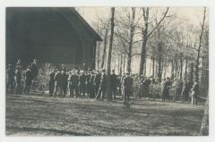 Finseth band stand dismantled postcard