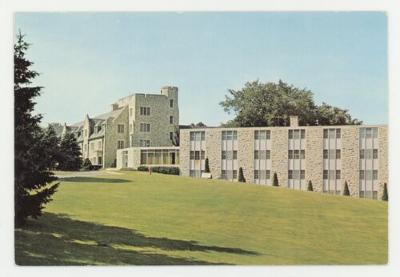 Hillieboe and Kittelsby Halls postcard #1