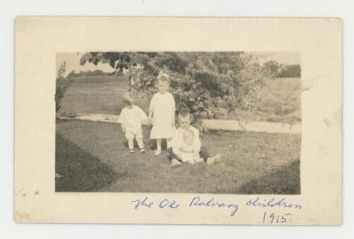 The Ole Rolvaag children postcard