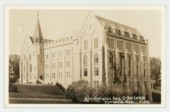 St. Olaf College administration building side entrance postcard