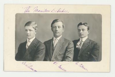 The manitor debaters postcard