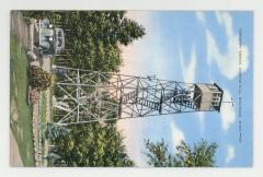 Forestry Tower, Ahrens Hill, Brainder, Minnesota postcard