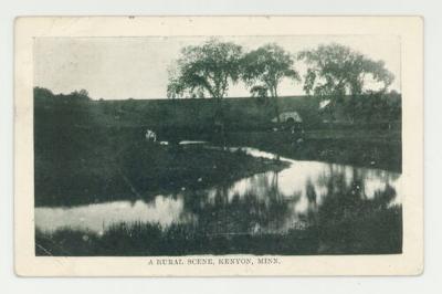 A rural scene, Kenyon, Minnesota postcard