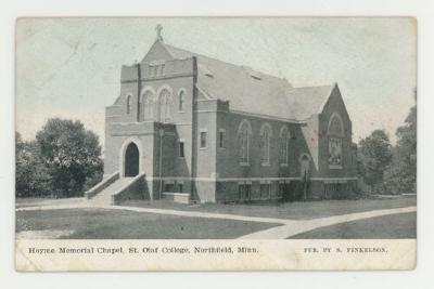 Hoyme Memorial Chapel, St. Olaf College postcard