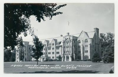 Agnes Mellby Hall, St. Olaf College  postcard