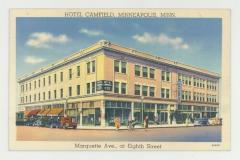 Hotel Camfield, Minneapolis, Minnesota postcard