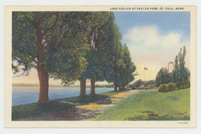 Lake Phalen at Phalen Park, St. Paul, Minnesota postcard