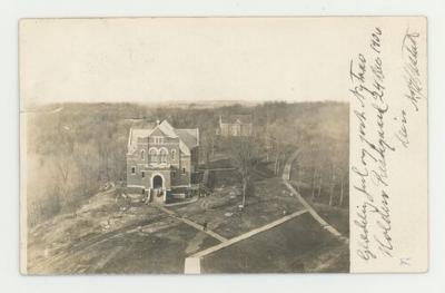 Hoyme Memorial Chapel ground renovation postcard