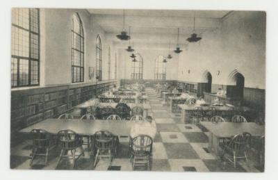 St. Olaf College Rolvaag Memorial Library main reading room postcards