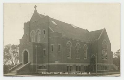 Hoyme Memorial Chapel side view postcard