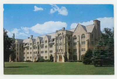 Agnes Mellby Hall the largest dormitory for women postcards