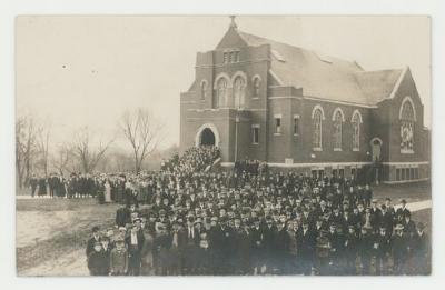 Hoyme Memorial Chapel dedication postcard