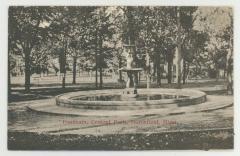 Central park fountain, Northfield Minnesota postcards