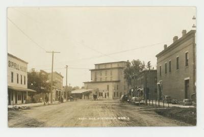 West side, Northfield, Minnesota postcard