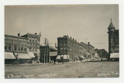 Bridge Square looking east, Northfield, Minnesota postcard