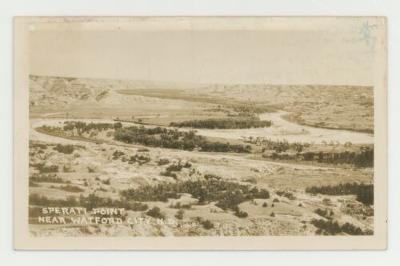 Sperati Point near Watford City, North Dakota postcard