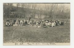 A. K. A. X. society on Sandy Rock postcard