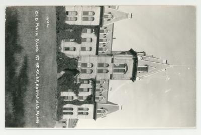 Old Main entrance, St. Olaf College postcards