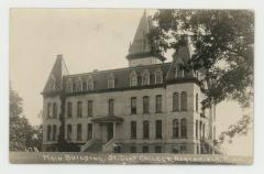 St. Olaf College Old Main building side view postcard