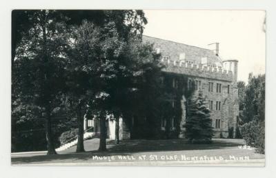 Old Music Hall, St. Olaf College postcard