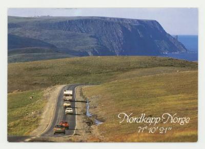 Nordkapp Norway Roadway postcard