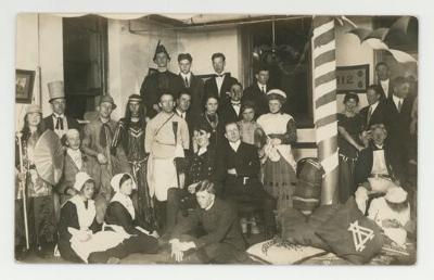 "Historical" class party postcard